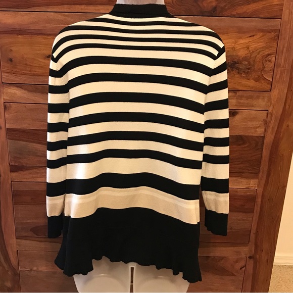 WHBM open cardigan with stripes - Picture 11 of 12